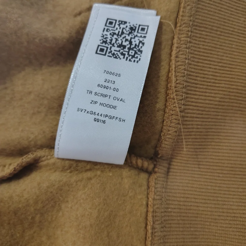 True Religion Men's Overlay‎ Logo Zip Hoodie Size XL Color Dijon